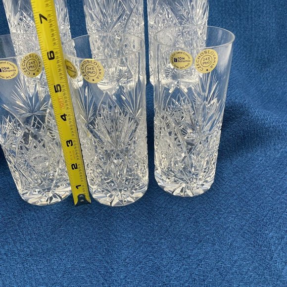 Vladimir Tom Lead Crystal Hi-Ball Tumbler Made in Vladimir Tom Lead Crystal Hi-Ball Tumbler Made in